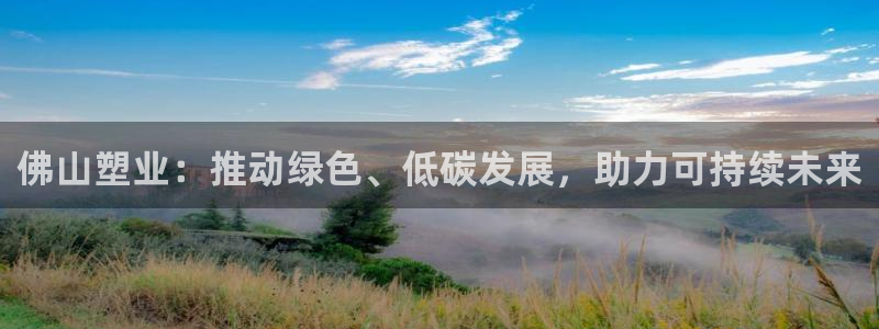 江苏太阳集团冷青松：佛山塑业：推动绿色、低碳发展，助力可持续