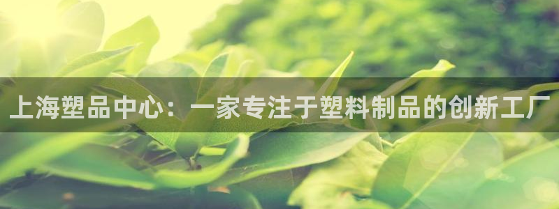 太阳集团地址：上海塑品中心：一家专注于塑料制品的创新工厂