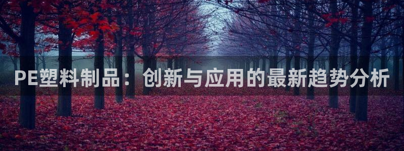 2018太阳集团游戏网站：PE塑料制品：创新与应用的最新趋势