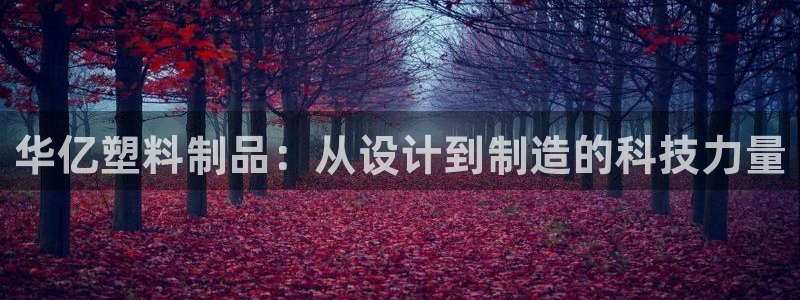 太阳app下载网址进入：华亿塑料制品：从设计到制造的科技力量